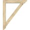 Ekena Millwork Traditional Slat Rough Sawn Bracket w/ Offset Brace, Douglas Fir, 6"W x 34"D x 42"H BKT0604X34X42TRA06RDF - alternate 2